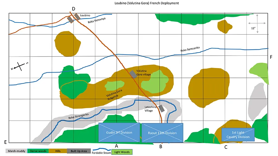 Charge! Eagles Rising Battle of Loubino Scenario Book Map